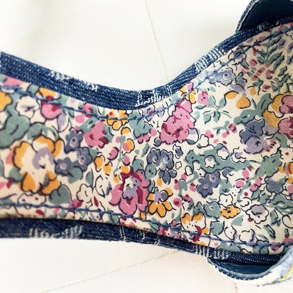 Vintage Louis Vuitton Blue Denim Monogram Heels | Unique Patchwork | S 38.5 EUC - Picture 13 of 14